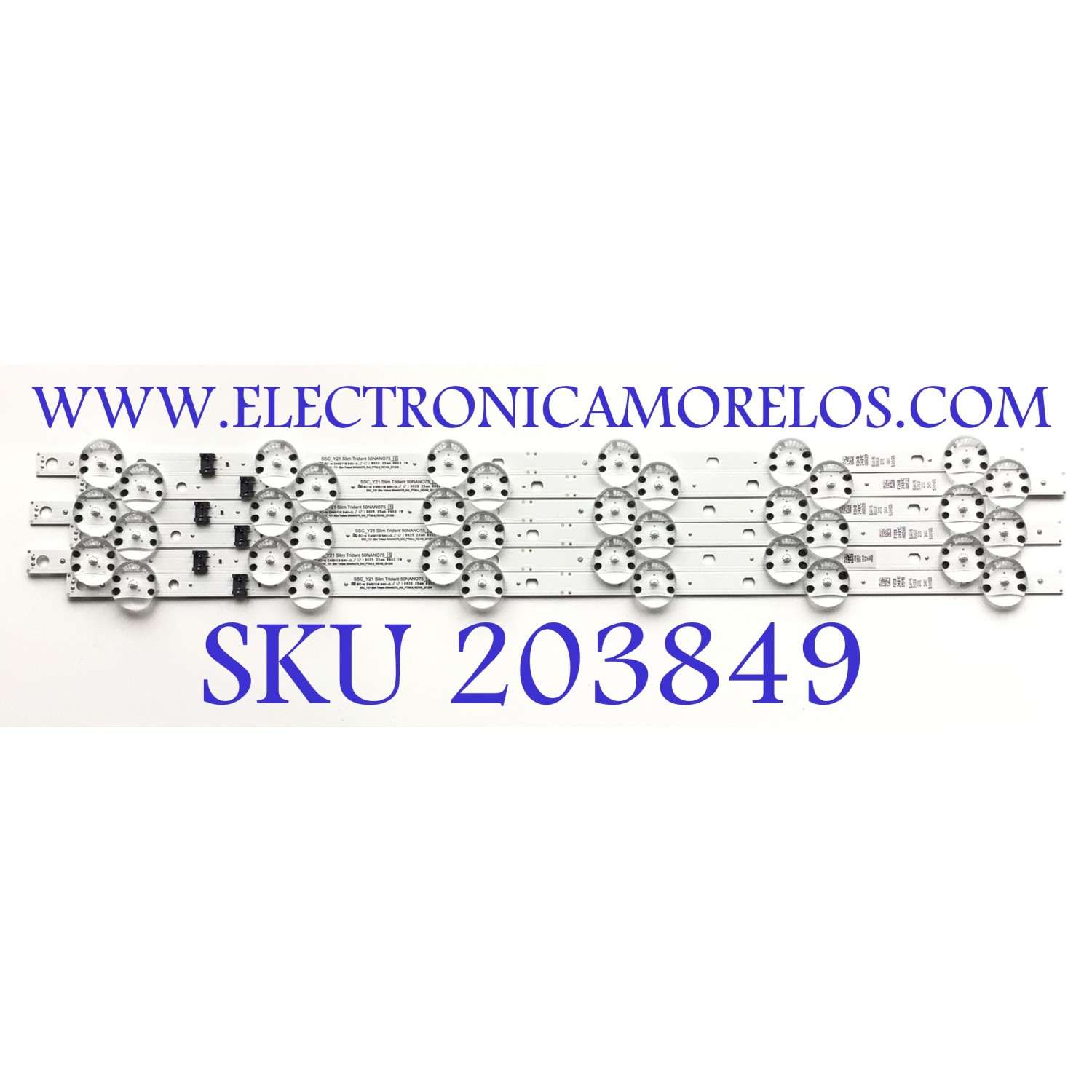 KIT DE LED'S PARA TV LG ( 6 PZ ) / NUMERO DE PARTE EAV65018201 / SSC_Y21 SLIM TRIDEN 50NANO75_S / SSC_Y21 SLIM TRIDEN 50NANO75_INX_PTN20.6_REV00_201206 / PANEL NC500TQG -VXKP1 / MODELO 50NANO75UPA
